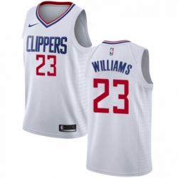 Womens Nike Los Angeles Clippers 23 Louis Williams Authentic White NBA Jersey Association Edition 