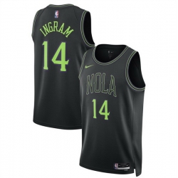 Men New Orleans Pelicans 14 Micah Peavy Black 2025 26 City Ediiton Stitched Basketball Jersey