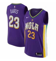 Youth Nike New Orleans Pelicans 23 Anthony Davis Swingman Purple NBA Jersey City Edition