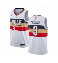 Youth Nike New Orleans Pelicans 3 Nikola Mirotic White Swingman Jersey Earned Edition 