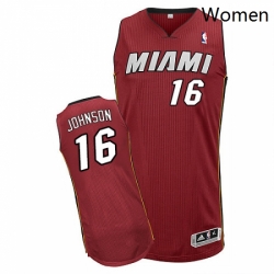 Womens Adidas Miami Heat 16 James Johnson Authentic Red Alternate NBA Jersey Womens Adidas Miami Heat 16 James Johnson Authentic Red Alternate NBA Jersey