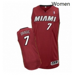 Womens Adidas Miami Heat 7 Goran Dragic Authentic Red Alternate NBA Jersey Womens Adidas Miami Heat 7 Goran Dragic Authentic Red Alternate NBA Jersey