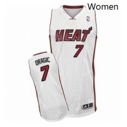 Womens Adidas Miami Heat 7 Goran Dragic Authentic White Home NBA Jersey Womens Adidas Miami Heat 7 Goran Dragic Authentic White Home NBA Jersey