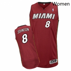 Womens Adidas Miami Heat 8 Tyler Johnson Authentic Red Alternate NBA Jersey  Womens Adidas Miami Heat 8 Tyler Johnson Authentic Red Alternate NBA Jersey