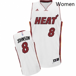 Womens Adidas Miami Heat 8 Tyler Johnson Swingman White Home NBA Jersey  Womens Adidas Miami Heat 8 Tyler Johnson Swingman White Home NBA Jersey