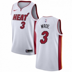 Womens Nike Miami Heat 3 Dwyane Wade Authentic NBA Jersey Association Edition Womens Nike Miami Heat 3 Dwyane Wade Authentic NBA Jersey Association Edition