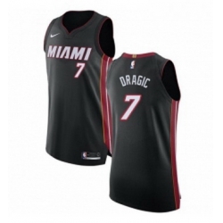 Womens Nike Miami Heat 7 Goran Dragic Authentic Black Road NBA Jersey Icon Edition Womens Nike Miami Heat 7 Goran Dragic Authentic Black Road NBA Jersey Icon Edition