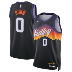 Men Phoenix Suns 0 Ryan Dunn Black 2025 26 City Edition Stitched Basketball Jersey