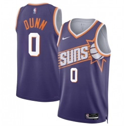 Men Phoenix Suns 0 Ryan Dunn Purple 2024 Draft Icon Edition Stitched Basketball Jersey