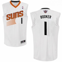 Youth Adidas Phoenix Suns 1 Devin Booker Swingman White Home NBA Jersey