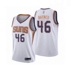 Youth Phoenix Suns 46 Aron Baynes Swingman White Basketball Jersey Association Edition 