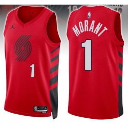 Men Portland Trail Blazers JA MORANT #1 Red  Edition Stitched Basketball Jersey