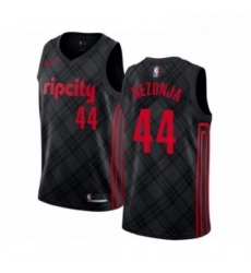 Womens Portland Trail Blazers 44 Mario Hezonja Swingman Black Basketball Jersey City Edition 