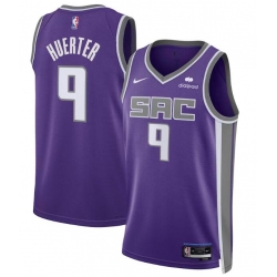 Men Nike Sacramento Kings Kevin Huerter #9 Purple Swingman Stitched NBA Jersey