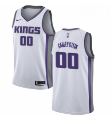 Mens Nike Sacramento Kings 0 Willie Cauley Stein Authentic White NBA Jersey Association Edition 