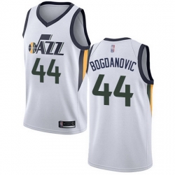 Jazz  44 Bojan Bogdanovic White Basketball Swingman Association Edition Jersey