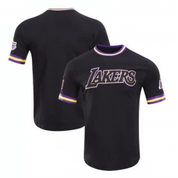 Men Los Angeles Lakers Blank Black Stitched Jersey