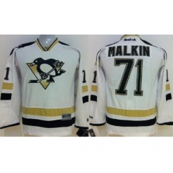 Kids Pittsburgh Penguins 71 Evgeni Malkin White NHL Jerseys