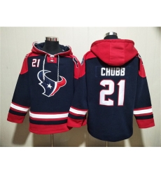 Men Houston Texans 21 Nick Chubb Navy Ageless Must Have Lace Up Pullover Hoodie Men Houston Texans 21 Nick Chubb Navy Ageless Must Have Lace Up Pullover Hoodie