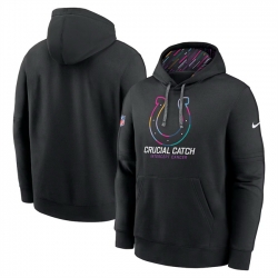 Men Indianapolis Colts Black 2024 Crucial Catch Club Pullover Hoodie