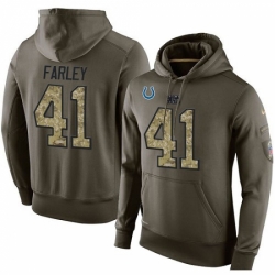 NFL Nike Indianapolis Colts 41 Matthias Farley Green Salute To Service Mens Pullover Hoodie