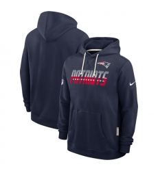 Men New England Patriots Navy Sideline Standard Issue Top Prospect Dri FIT Hoodie Men New England Patriots Navy Sideline Standard Issue Top Prospect Dri FIT Hoodie