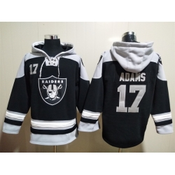 Los Angeles Raiders Sitched Pullover Hoodie #17 Davante Adams