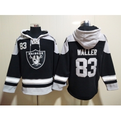 Los Angeles Raiders Sitched Pullover Hoodie #83 Darren Waller