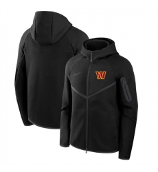 Men Washington Commanders Black Tech Fleece Full Zip Windrunner Hoodie Men Washington Commanders Black Tech Fleece Full Zip Windrunner Hoodie