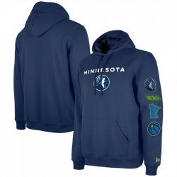 Men Minnesota Timberwolves Navy 2023 24 City Edition Pullover Hoodie