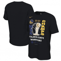 Men's Golden State Warriors 2021-2022 Black NBA Finals Champions Locker Room T-Shirt