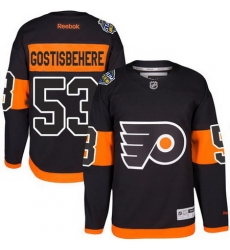 Flyers #53 Shayne Gostisbehere Black 2017 Stadium Series Stitched NHL Jersey