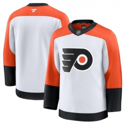 Men Philadelphia Flyers Blank White 2024 25 Away Stitched Hockey Jersey