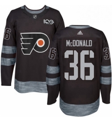 Mens Adidas Philadelphia Flyers 36 Colin McDonald Premier Black 1917 2017 100th Anniversary NHL Jersey 