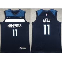 Men Minnesota Timberwolves 11 Naz Reid Navy Icon Edition Stitched Jersey