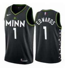 Men Minnesota Timberwolves Karl-Anthony Towns 1 2020-21 City Edition  Swingman Jersey