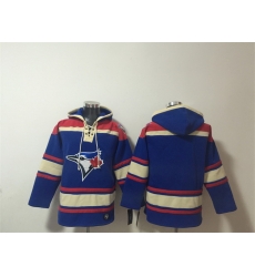 Men Toronto Blue Jays Blank Royal Ageless Must Have Lace Up Pullover Hoodie Men Toronto Blue Jays Blank Royal Ageless Must Have Lace Up Pullover Hoodie