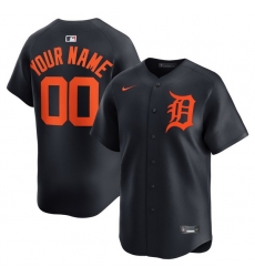 Men Women Youth Toddler DETROIT TIGERS Custom Stitched Jersey Black