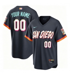 Men San Diego Padres Nike Obsidian 2026 City Connect Stadium Custom Jersey