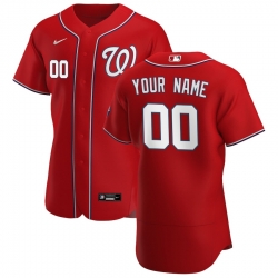 Washington Nationals Custom Men Women youth Nike Red Alternate 2020 Authentic Player MLB Jersey 