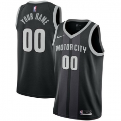 Men Women Youth Toddler BROOKLYN NETS Custom Nike NBA Stitched Jersey Black Motor City