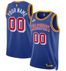 Men Women Youth Toddler GOLDEN STATE WARRIORS Custom Nike NBA Stitched Jersey Blue