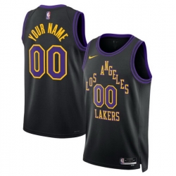 Los Angeles Lakers Nike Unisex 2025 2026 City Edition Swingman Custom Jersey Black