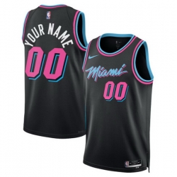 Miami Heat Nike Unisex 2025 2026 City Edition Swingman Custom Jersey Black