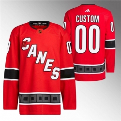 Men Women Youth Carolina Hurricanes Custom Red 2022 23 Reverse Retro Stitched Jersey