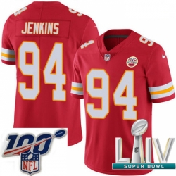 2020 Super Bowl LIV Youth Nike Kansas City Chiefs #94 Jarvis Jenkins Red Team Color Vapor Untouchable Limited Player NFL Jersey