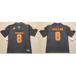 Men Tennessee Volunteers #8 Nico Iamaleava Black F U S E Stitched NCAA Football Jersey