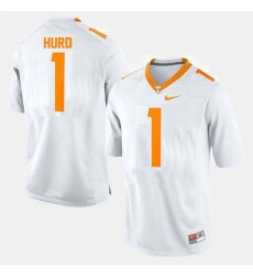 Men Tennessee Volunteers Jalen Hurd College Football White Jersey