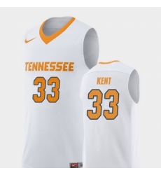 Men Tennessee Volunteers Zach Kent White Replica College Basketball Jersey