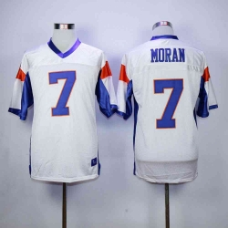 Men 7 MORAN Blue Mountain State Goats Movie Football Jersey white